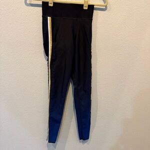 Ultracor Midnight Black Leggings with Gold Accent